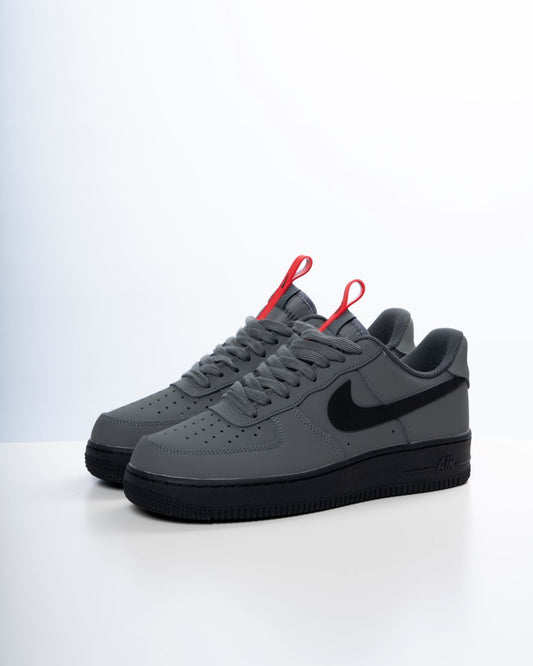 Nike air force low anthracite (Dark grey / red